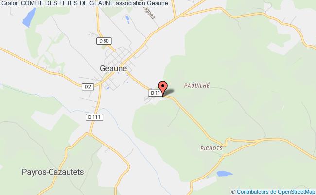 plan association ComitÉ Des FÊtes De Geaune Geaune