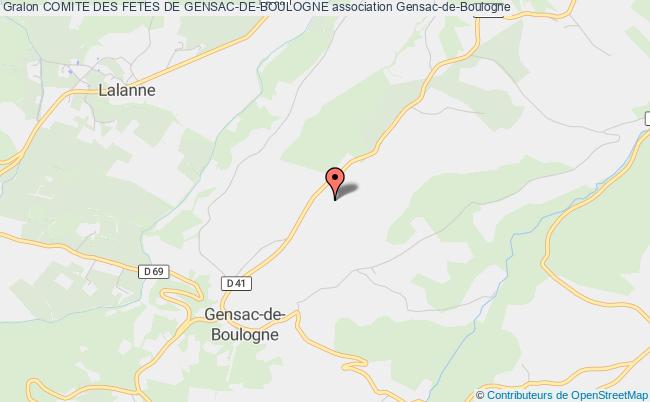 plan association Comite Des Fetes De Gensac-de-boulogne Gensac-de-Boulogne