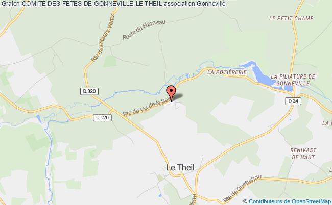 plan association Comite Des Fetes De Gonneville-le Theil Gonneville