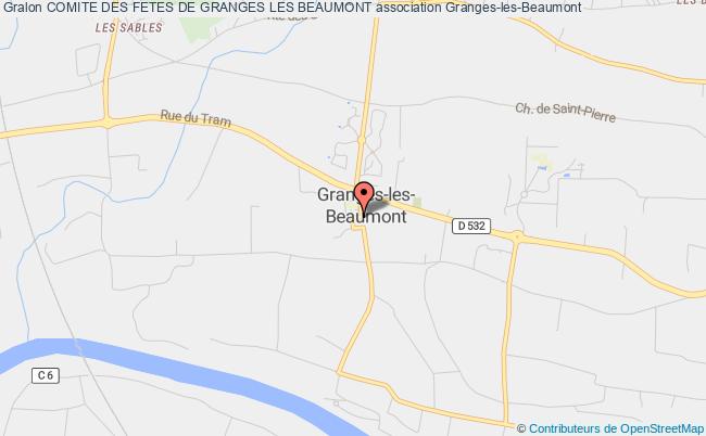 plan association Comite Des Fetes De Granges Les Beaumont Granges-les-Beaumont