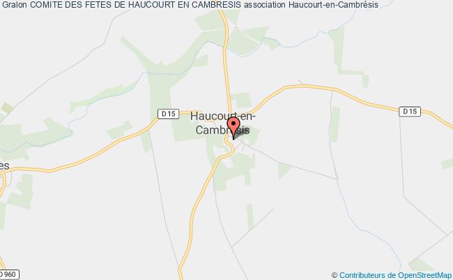 plan association Comite Des Fetes De Haucourt En Cambresis Haucourt-en-Cambrésis