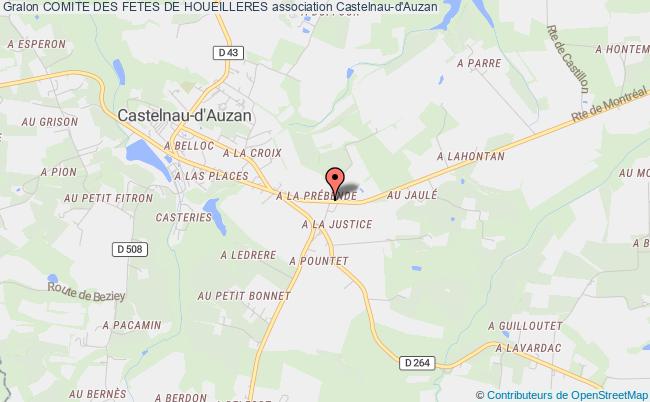 plan association Comite Des Fetes De Houeilleres Castelnau-d'Auzan