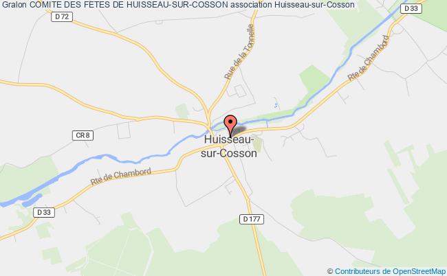 plan association Comite Des Fetes De Huisseau-sur-cosson Huisseau-sur-Cosson