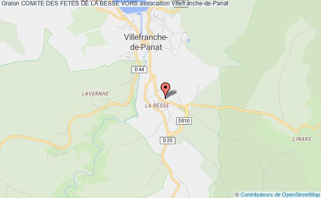 plan association Comite Des Fetes De La Besse Vors Villefranche-de-Panat