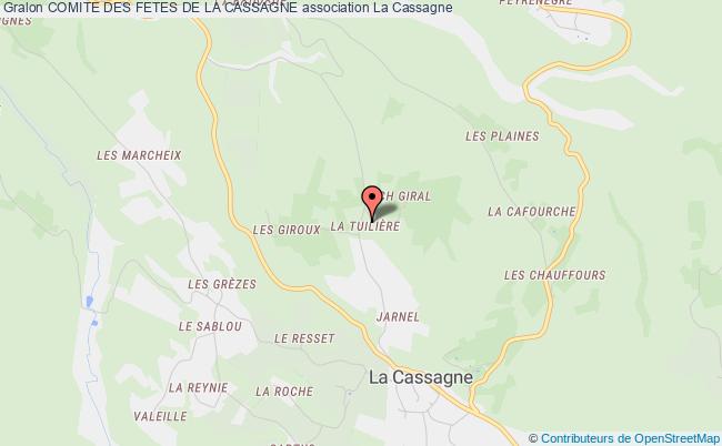 plan association Comite Des Fetes De La Cassagne La    Cassagne