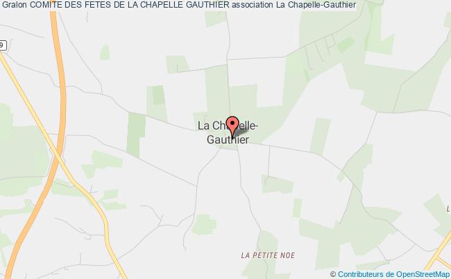 plan association Comite Des Fetes De La Chapelle Gauthier La    Chapelle-Gauthier