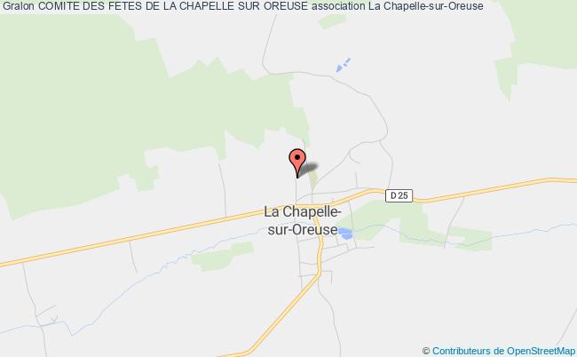 plan association Comite Des Fetes De La Chapelle Sur Oreuse La Chapelle-sur-Oreuse