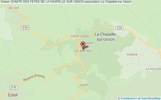 plan association Comite Des Fetes De La Chapelle Sur Usson La    Chapelle-sur-Usson