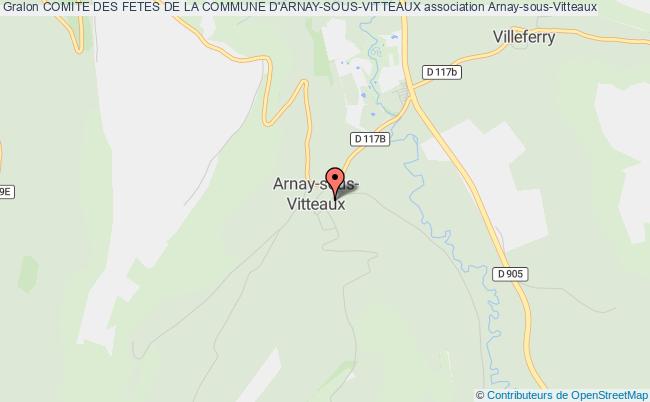 plan association Comite Des Fetes De La Commune D'arnay-sous-vitteaux Arnay-sous-Vitteaux