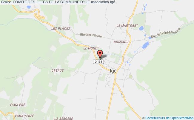 plan association Comite Des Fetes De La Commune D'ige Igé