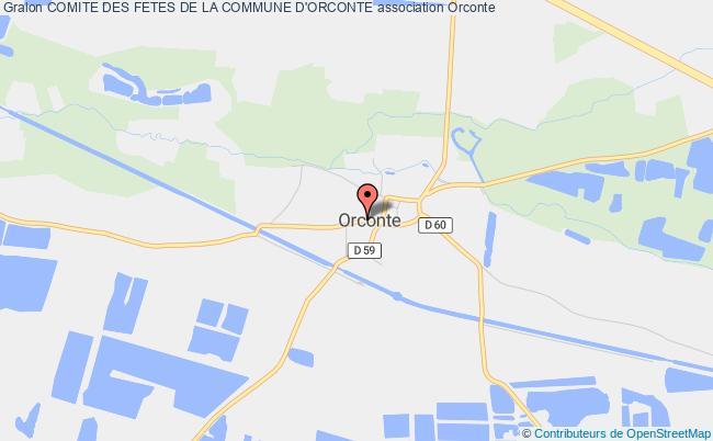 plan association Comite Des Fetes De La Commune D'orconte Orconte
