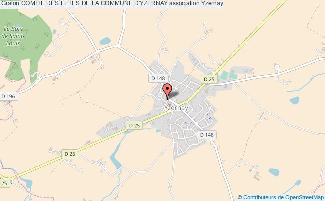 plan association Comite Des Fetes De La Commune D'yzernay Yzernay