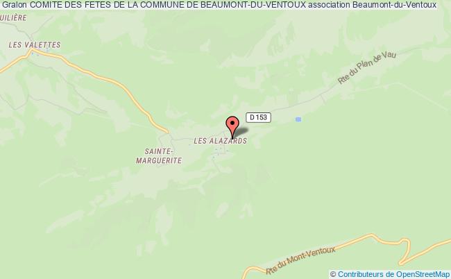 plan association Comite Des Fetes De La Commune De Beaumont-du-ventoux Beaumont-du-Ventoux