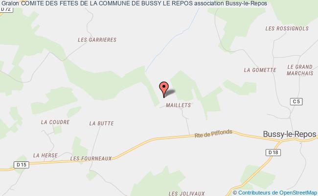 plan association Comite Des Fetes De La Commune De Bussy Le Repos Bussy-le-Repos