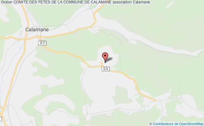plan association Comite Des Fetes De La Commune De Calamane Calamane