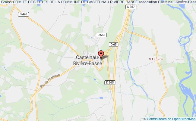 plan association Comite Des Fetes De La Commune De Castelnau Riviere Basse Castelnau-Rivière-Basse