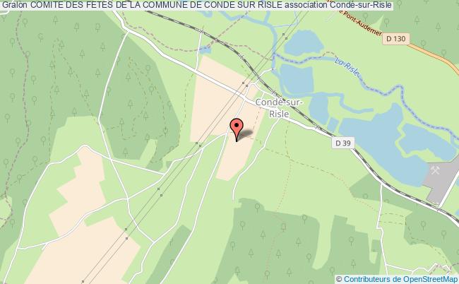 plan association Comite Des Fetes De La Commune De Conde Sur Risle Condé-sur-Risle