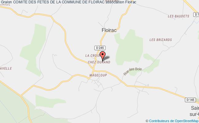 plan association Comite Des Fetes De La Commune De Floirac Floirac