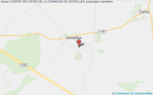 plan association Comite Des Fetes De La Commune De Gentelles Gentelles