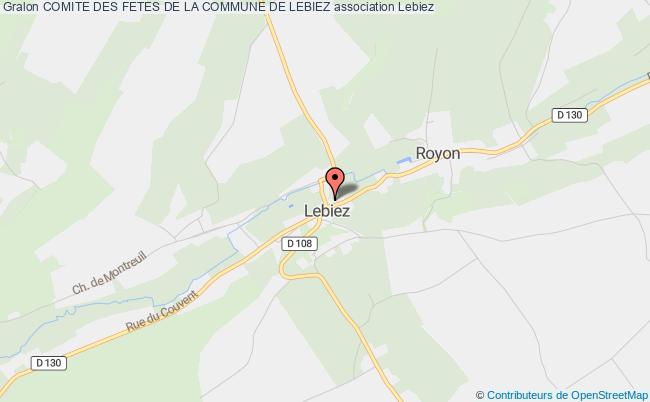 plan association Comite Des Fetes De La Commune De Lebiez Lebiez