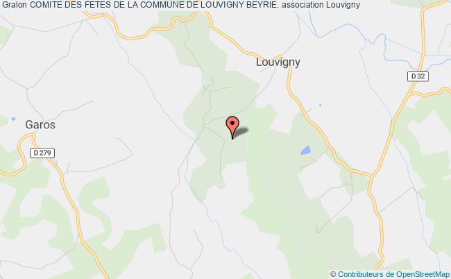 plan association Comite Des Fetes De La Commune De Louvigny Beyrie. Louvigny