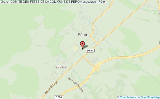 plan association Comite Des Fetes De La Commune De Peron Péron