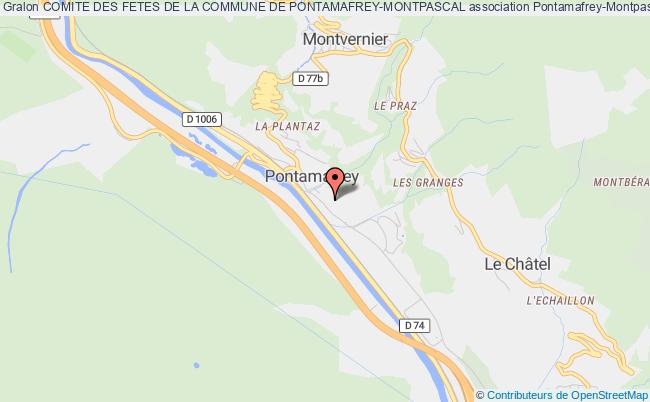 plan association Comite Des Fetes De La Commune De Pontamafrey-montpascal Pontamafrey-Montpascal