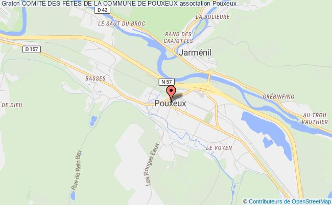 plan association ComitÉ Des FÊtes De La Commune De Pouxeux Pouxeux