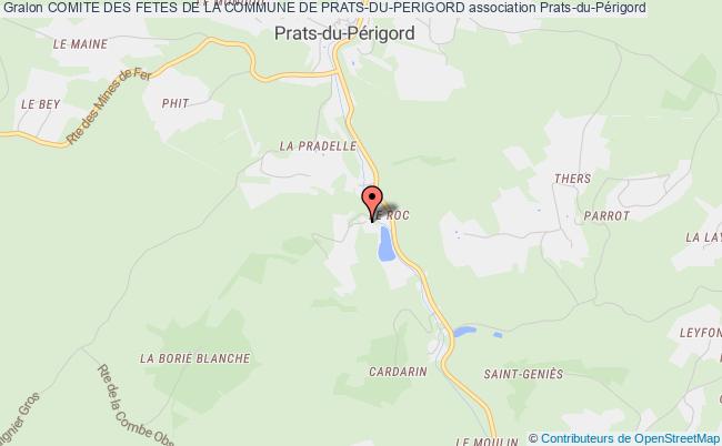 plan association Comite Des Fetes De La Commune De Prats-du-perigord Prats-du-Périgord