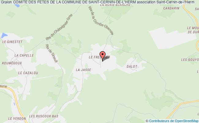 plan association Comite Des Fetes De La Commune De Saint-cernin-de-l'herm Saint-Cernin-de-l'Herm