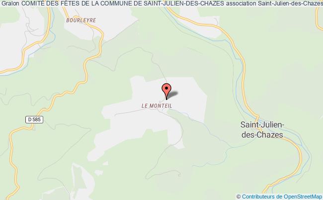 plan association ComitÉ Des FÊtes De La Commune De Saint-julien-des-chazes Saint-Julien-des-Chazes