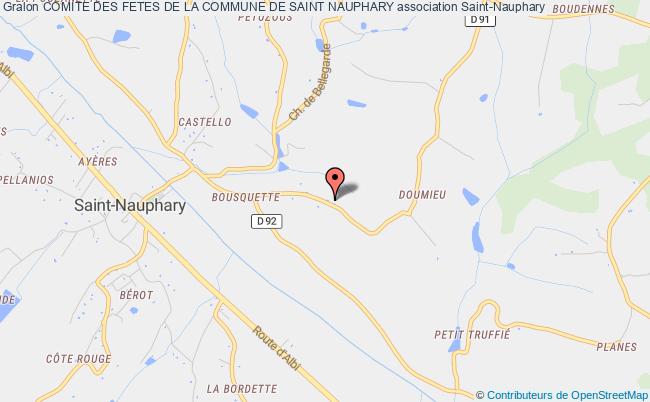 plan association Comite Des Fetes De La Commune De Saint Nauphary Saint-Nauphary