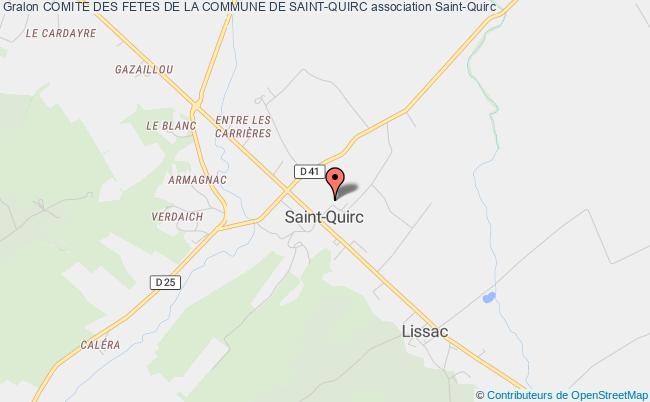 plan association Comite Des Fetes De La Commune De Saint-quirc Saint-Quirc