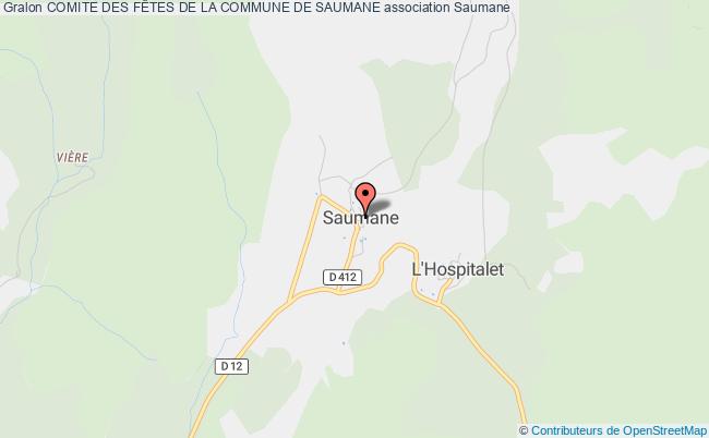 plan association Comite Des FÊtes De La Commune De Saumane 