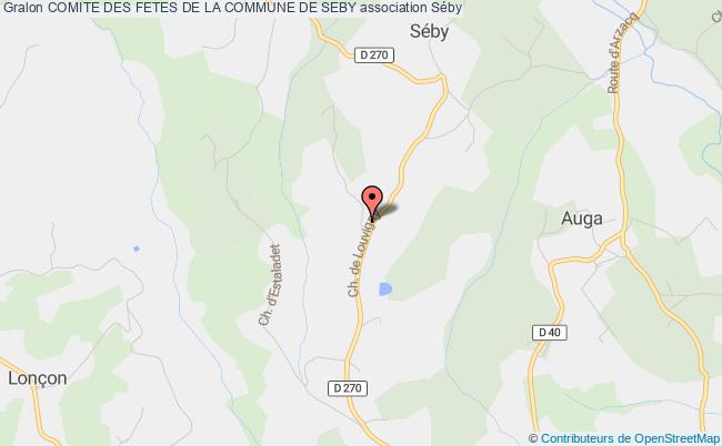 plan association Comite Des Fetes De La Commune De Seby Séby