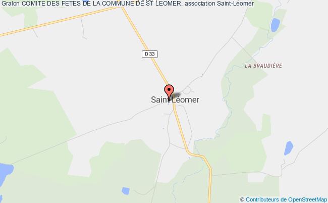 plan association Comite Des Fetes De La Commune De St Leomer. Saint-Léomer