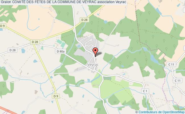 plan association ComitÉ Des FÊtes De La Commune De Veyrac Veyrac