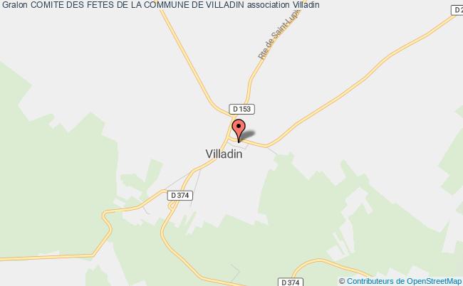 plan association Comite Des Fetes De La Commune De Villadin Villadin