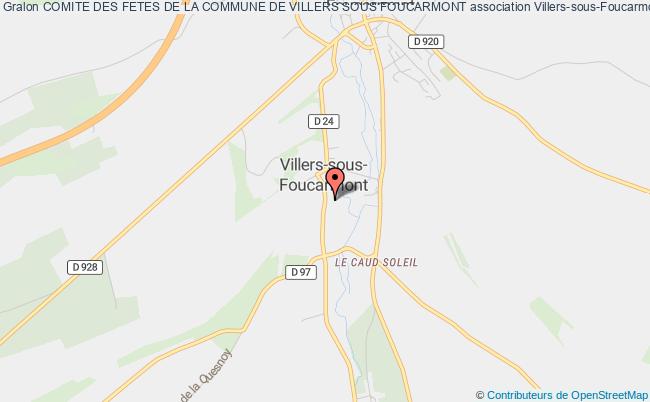 plan association Comite Des Fetes De La Commune De Villers Sous Foucarmont Villers-sous-Foucarmont