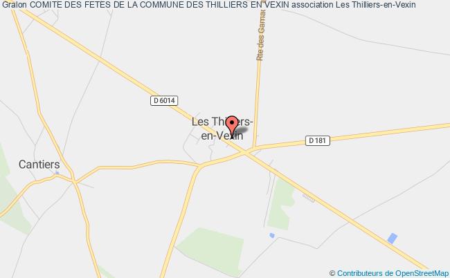 plan association Comite Des Fetes De La Commune Des Thilliers En Vexin Les   Thilliers-en-Vexin