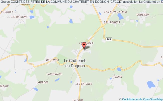 plan association ComitÉ Des FÊtes De La Commune Du ChÂtenet-en-dognon (cfccd) Châtenet-en-Dognon
