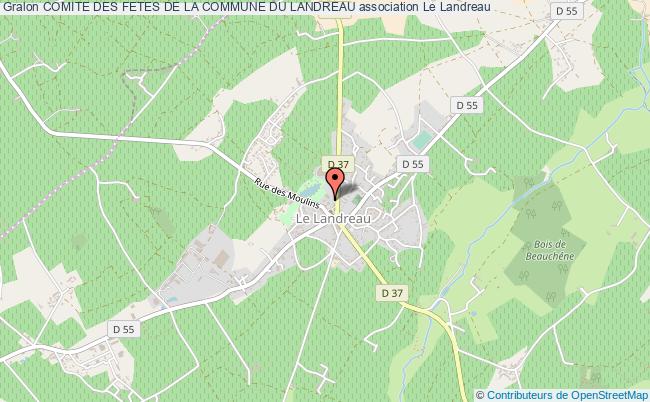 plan association Comite Des Fetes De La Commune Du Landreau Le    Landreau