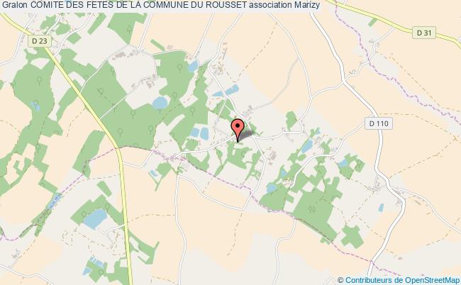 plan association Comite Des Fetes De La Commune Du Rousset Le Rousset-MARIZY