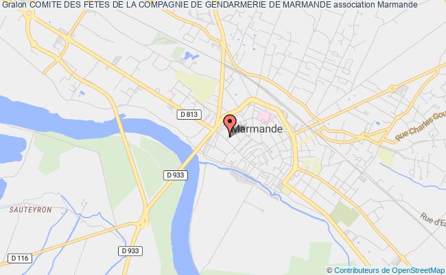plan association Comite Des Fetes De La Compagnie De Gendarmerie De Marmande Marmande