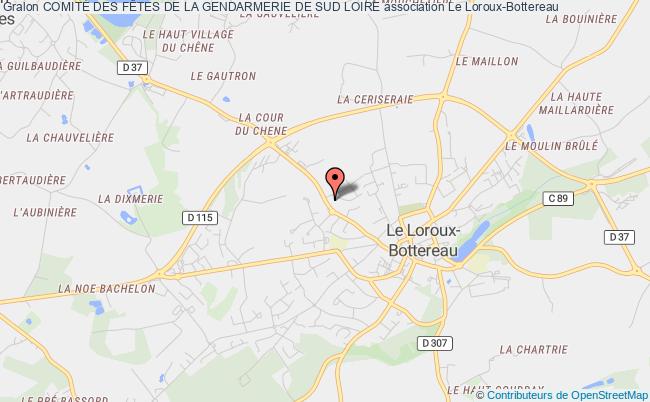 plan association ComitÉ Des FÊtes De La Gendarmerie De Sud Loire Loroux-Bottereau