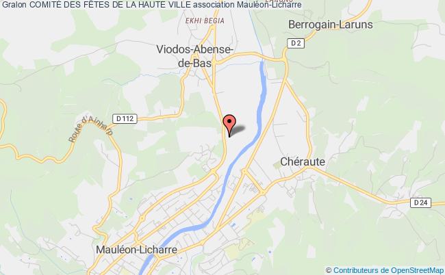 plan association ComitÉ Des FÊtes De La Haute Ville Mauléon-Licharre