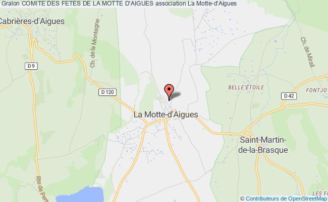 plan association Comite Des Fetes De La Motte D'aigues La    Motte-d'Aigues