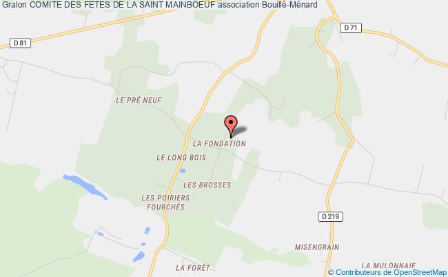 plan association Comite Des Fetes De La Saint Mainboeuf Ombrée d'Anjou