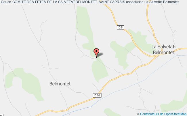 plan association Comite Des Fetes De La Salvetat Belmontet, Saint Caprais La Salvetat-Belmontet