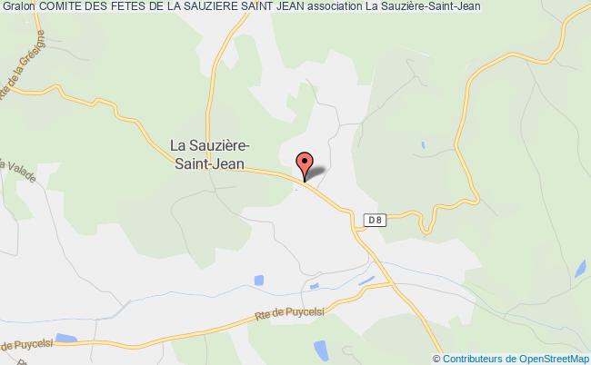 plan association Comite Des Fetes De La Sauziere Saint Jean Sauzière-Saint-Jean